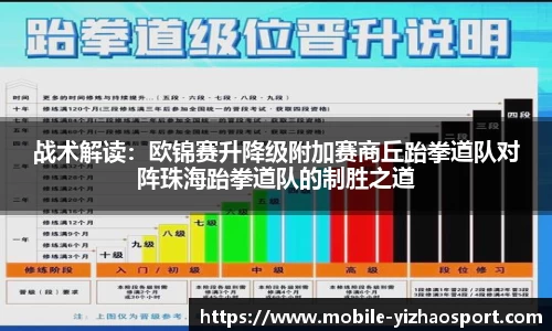 战术解读：欧锦赛升降级附加赛商丘跆拳道队对阵珠海跆拳道队的制胜之道